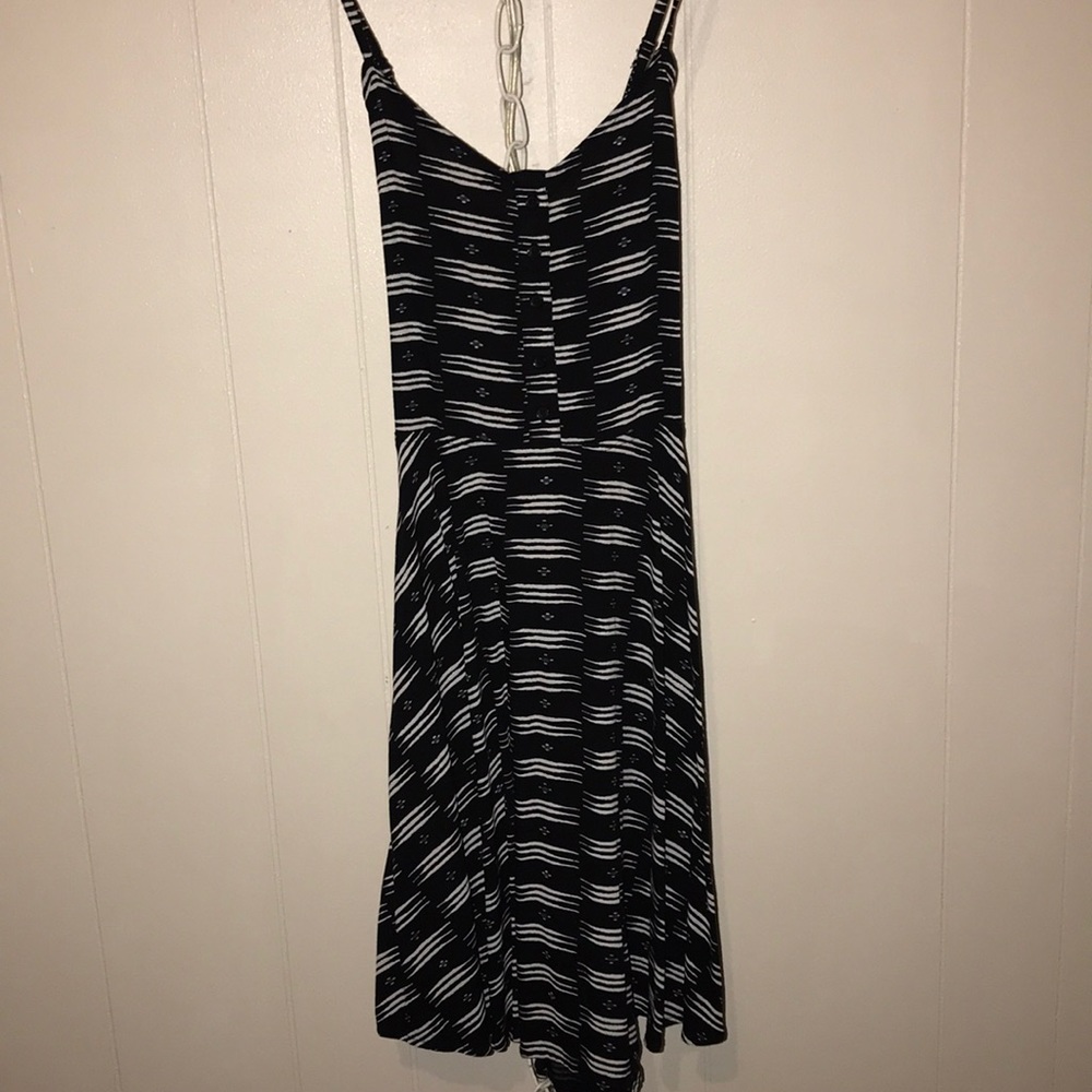 Black & White Flared Dress